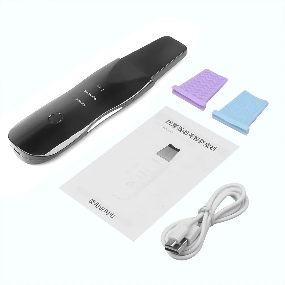 ZenGlow™ Ultrasonic Facial Skin Scrubber & Pore Cleaner