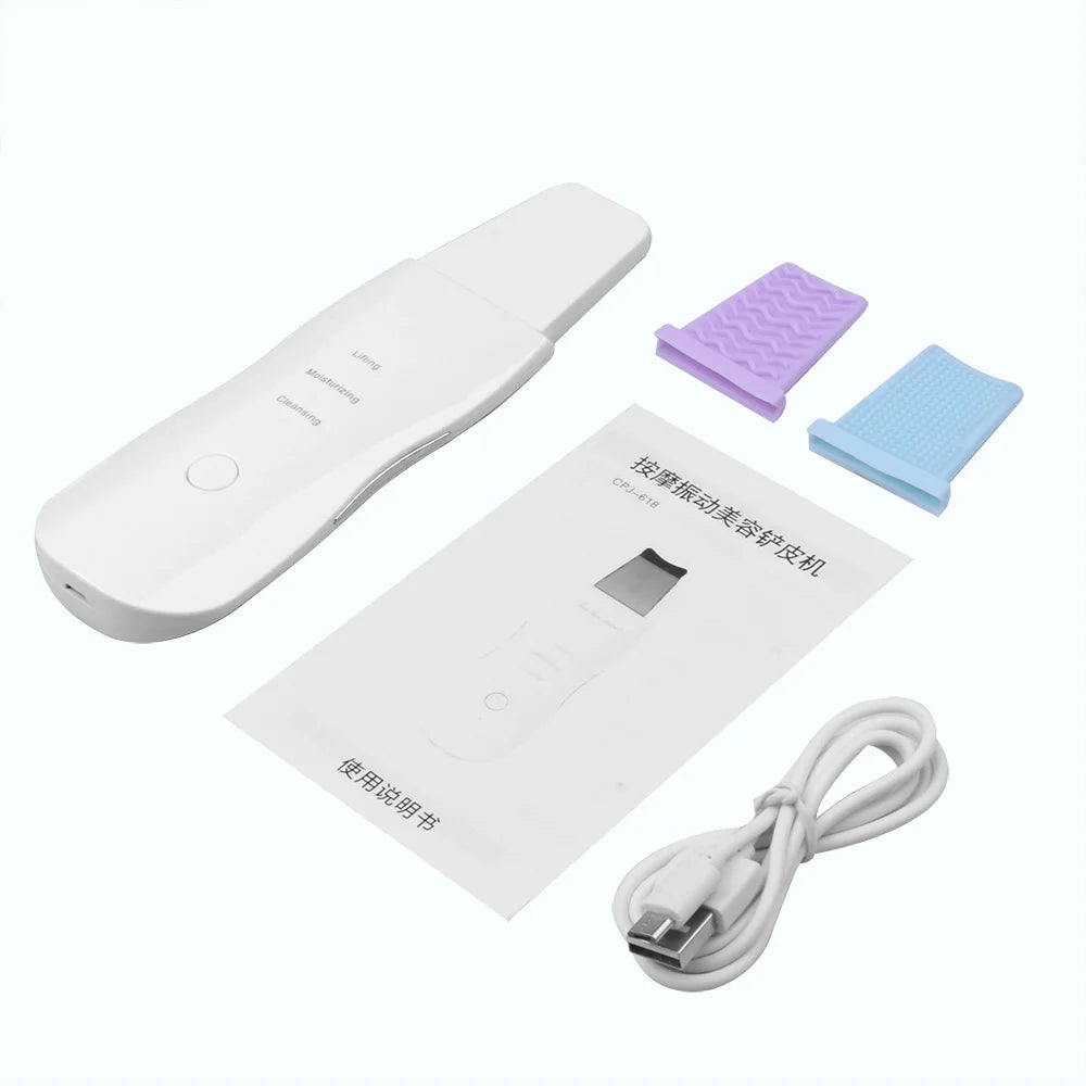 ZenGlow™ Ultrasonic Facial Skin Scrubber & Pore Cleaner