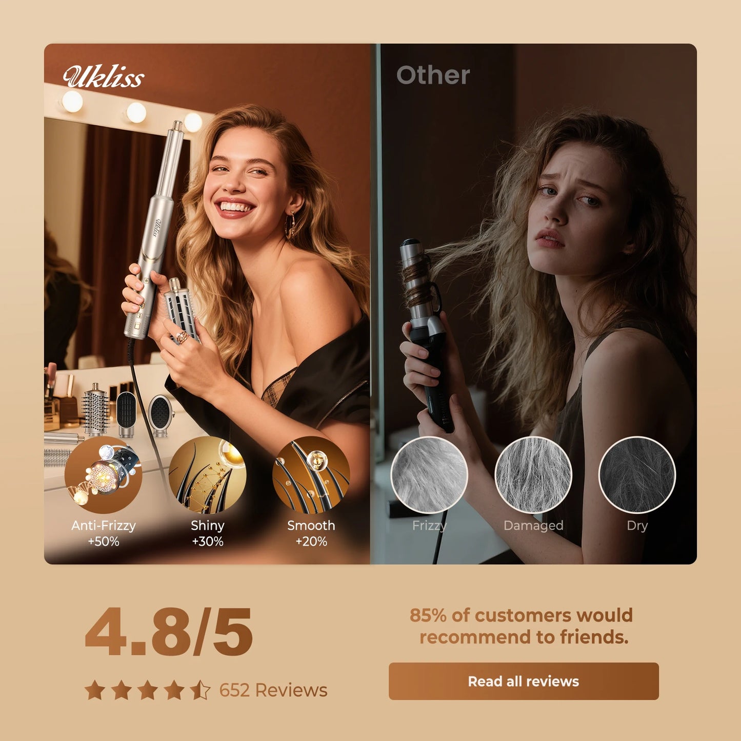ZenStylist™ 8-in-1 Multifunctional Airwrap & Hair Styler