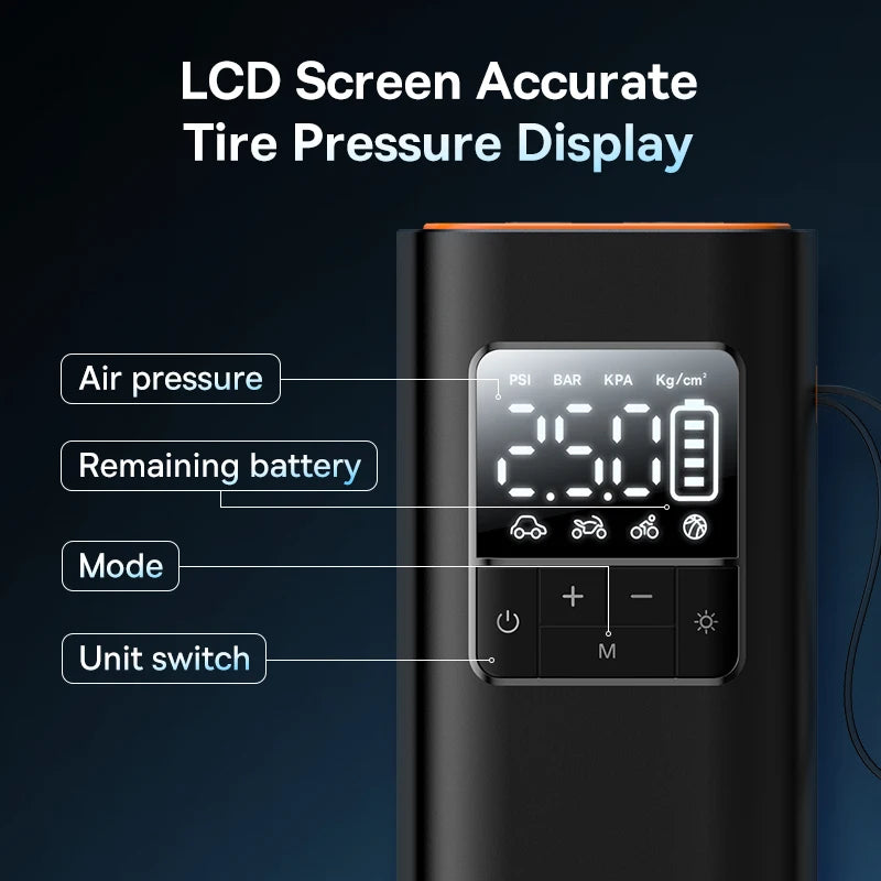 Baseus™ Portable Wireless High-Pressure Air Inflator