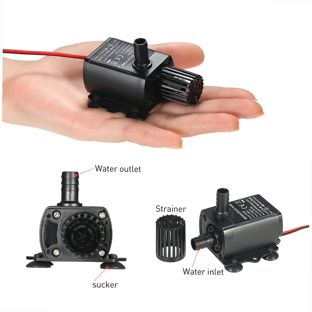 HydroFlow™ USB Mini Silent Submersible Water Pump