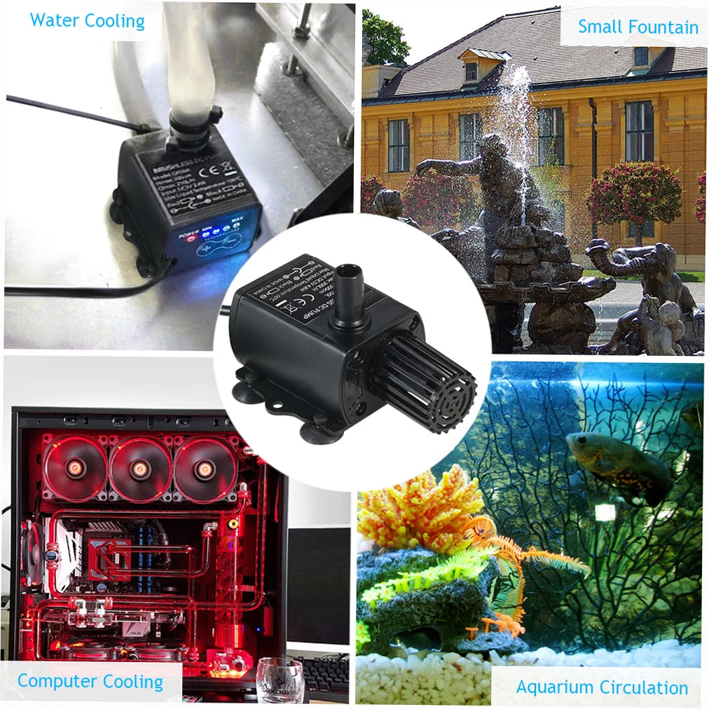 HydroFlow™ USB Mini Silent Submersible Water Pump