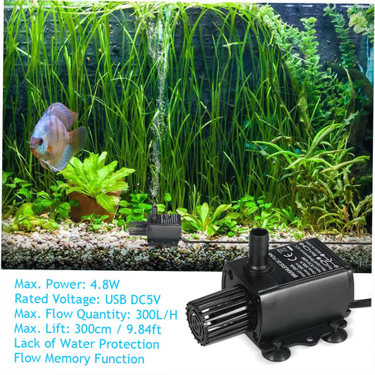 HydroFlow™ USB Mini Silent Submersible Water Pump